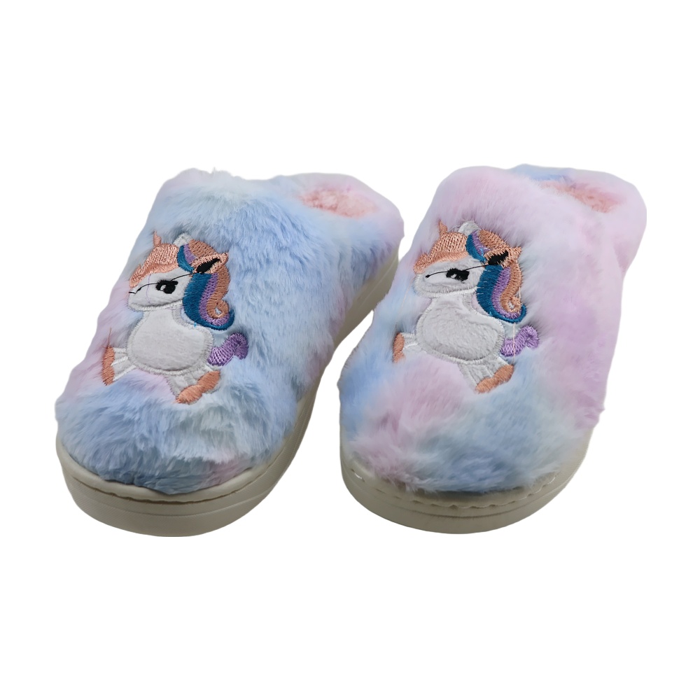 خرید آنلاین دمپایی پولیشی دخترانه پاپا مدل یونیکورن کد 162