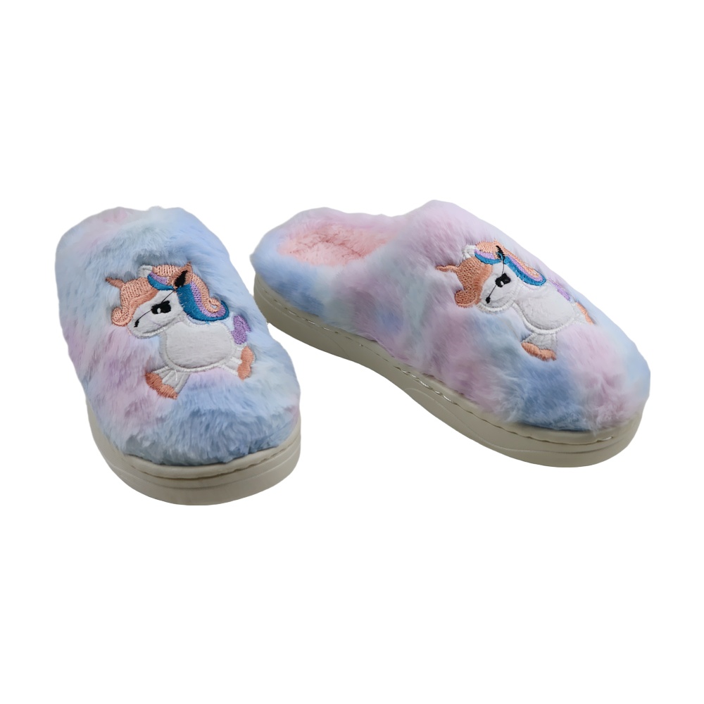 خرید آنلاین دمپایی پولیشی دخترانه پاپا مدل یونیکورن کد 162