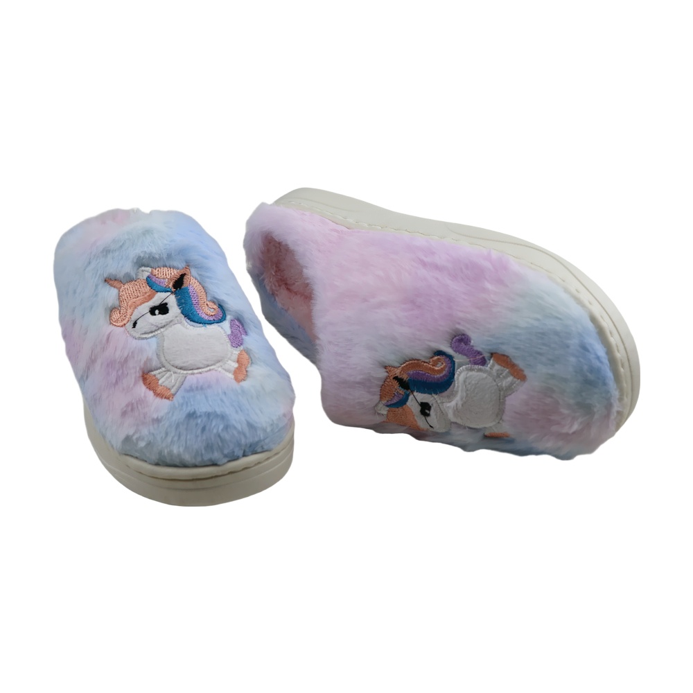 خرید آنلاین دمپایی پولیشی دخترانه پاپا مدل یونیکورن کد 162