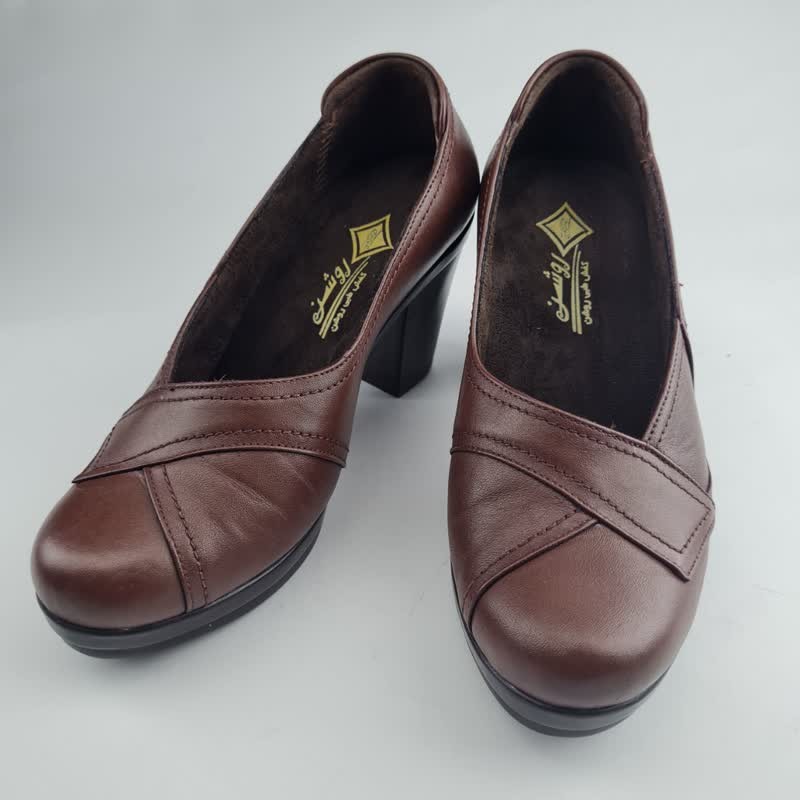خرید آنلاین کفش زنانه چرم طبیعی روشن مدل 22-1052 (حراجی) کد 22