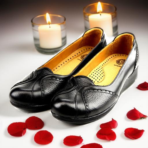کفش دیابتی زنانه روشن مدل پابان کد 01