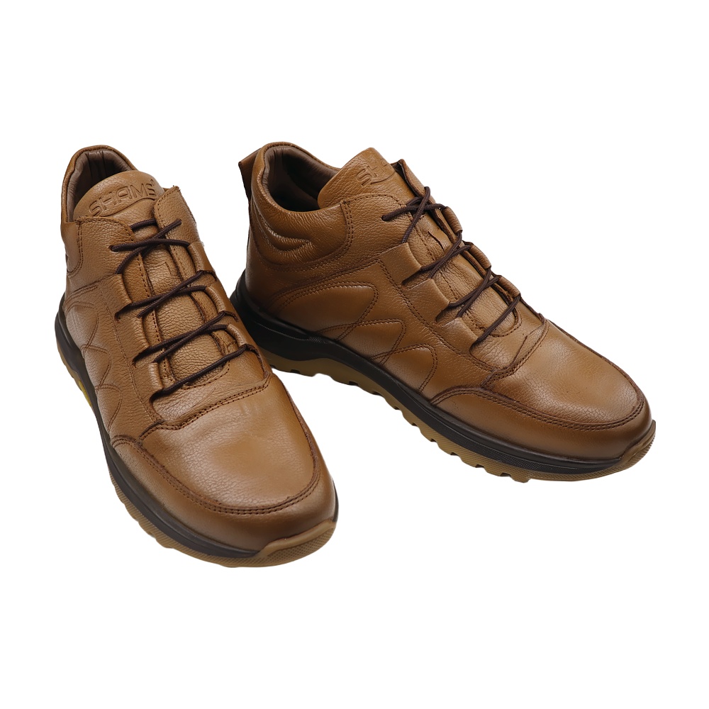 خرید آنلاین نیم بوت چرم مردانه شمس مدل b9 کد 88