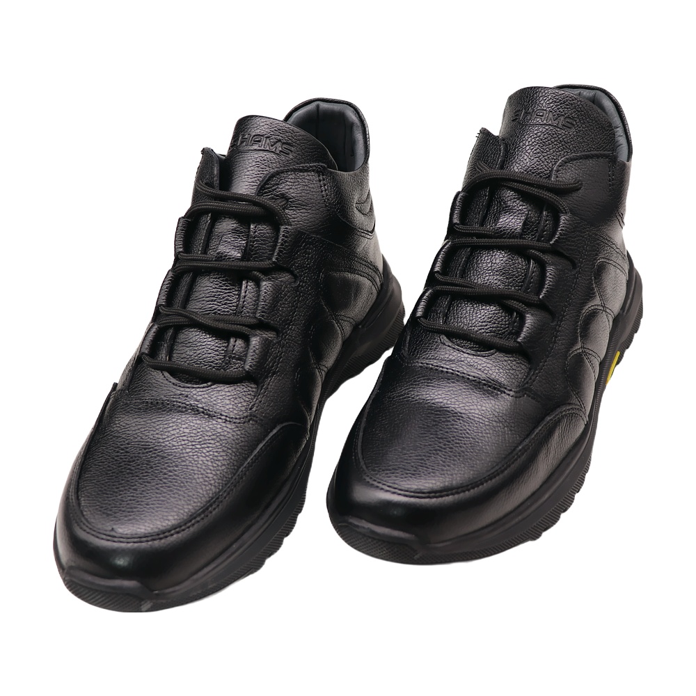 خرید آنلاین نیم بوت چرم مردانه شمس مدل b9 کد 01