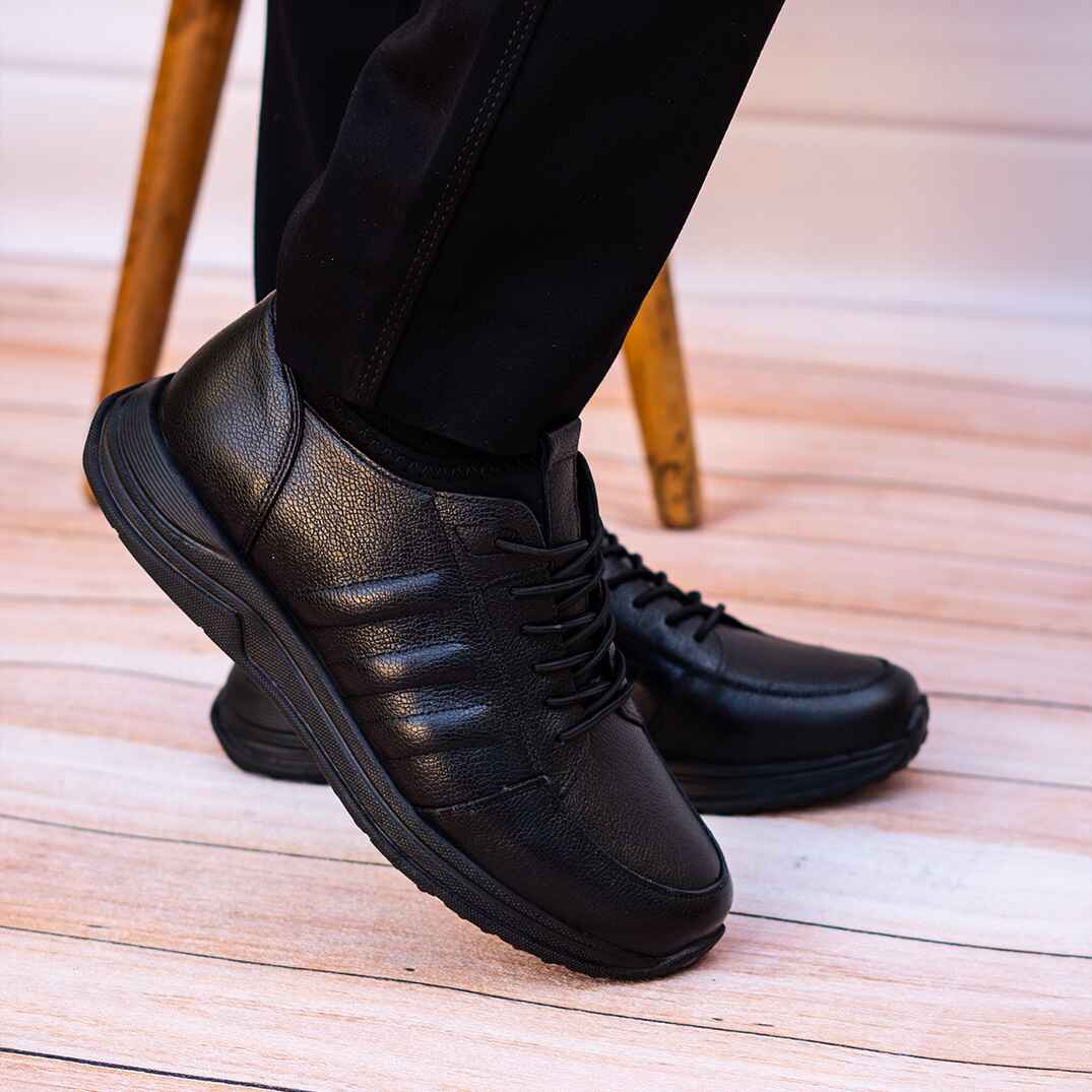 کفش چرم مردانه شمس مدل X33 کد 01