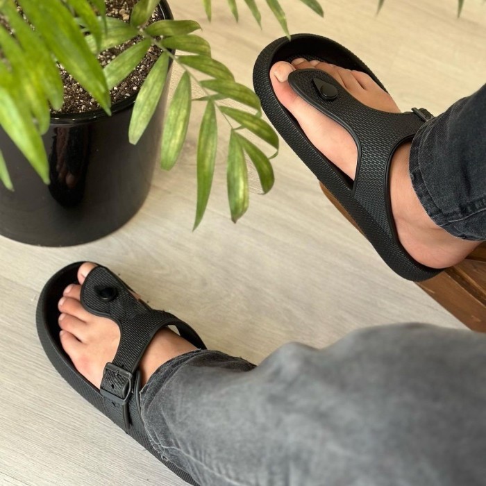 دمپایی لا انگشتی مردانه پاپا مدل نارسیس انگشتی کد 01