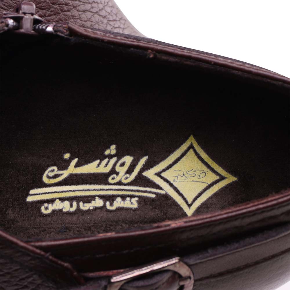 کفش پاشنه دار زنانه چرم روشن مدل 22-4085 با قیمت مناسب