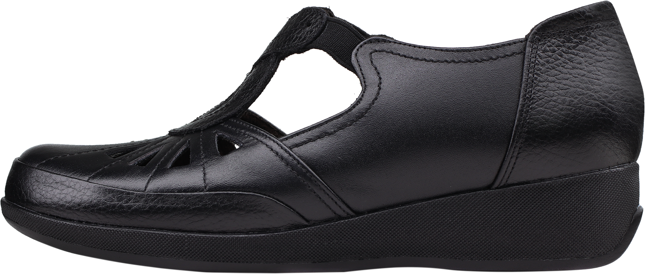 کفش تابستانه زنانه روشن مدل 01-1185 با کفی چرم