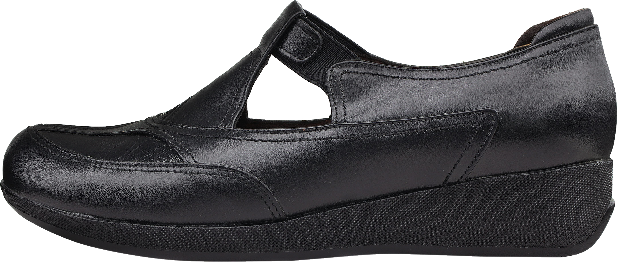 کفش چرم طبی زنانه روشن مدل 01-207 رنگ مشکی