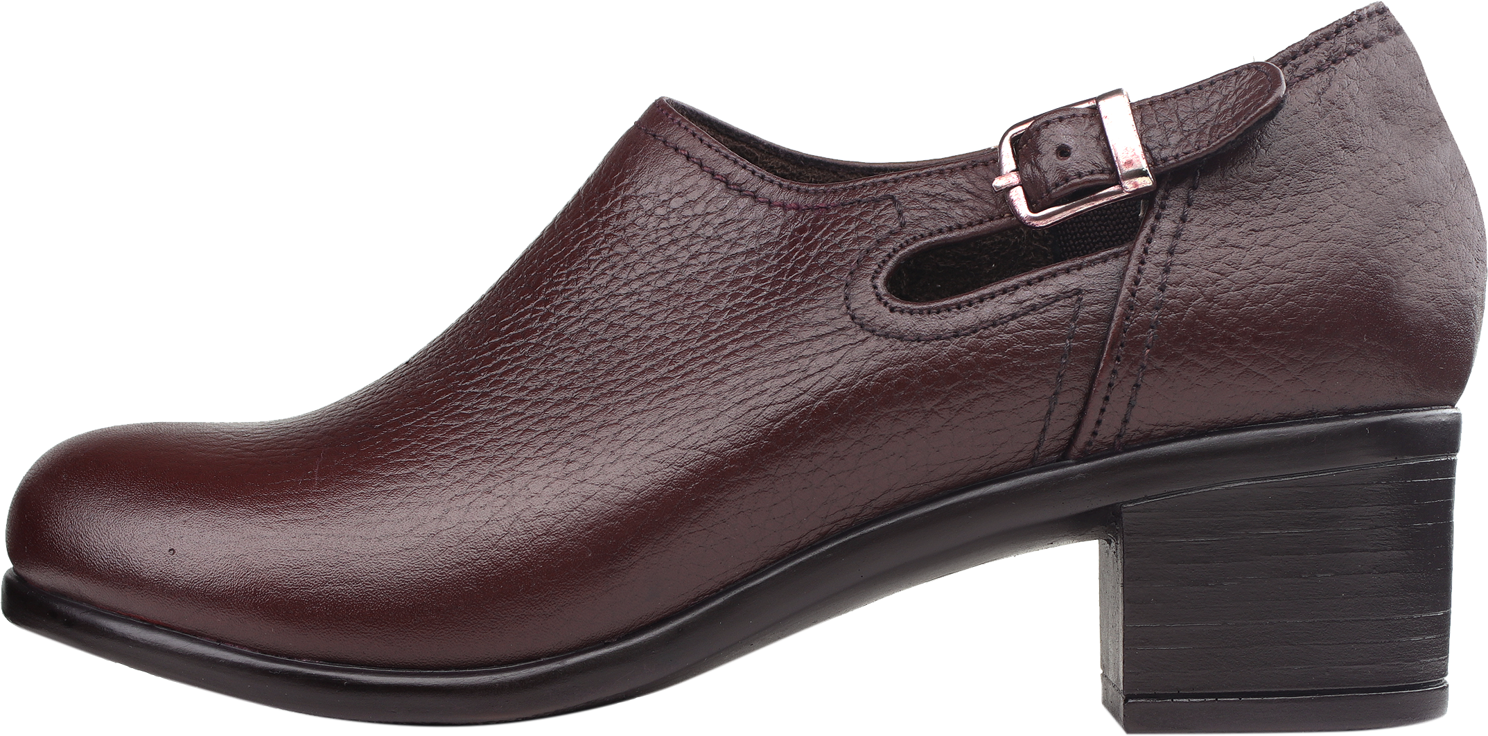 کفش طبی پاشنه دار زنانه روشن مدل 22-4030 عنابی