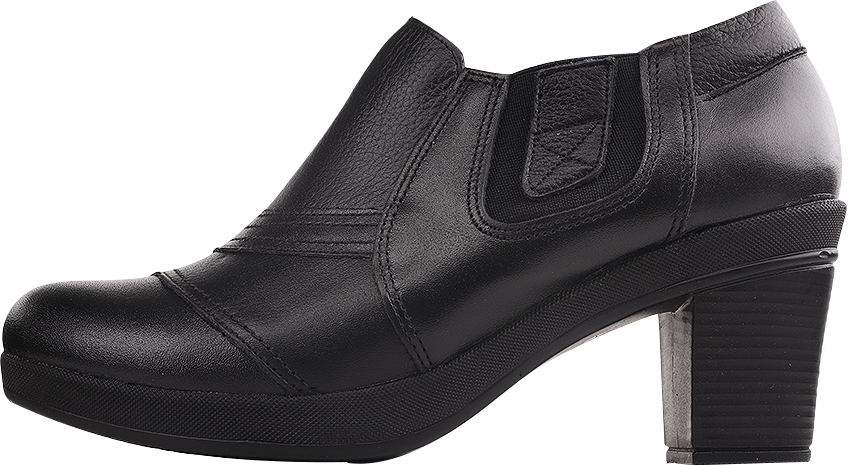 کفش زنانه چرمی دکتر روشن مدل 908 کد 01 رنگ مشکی