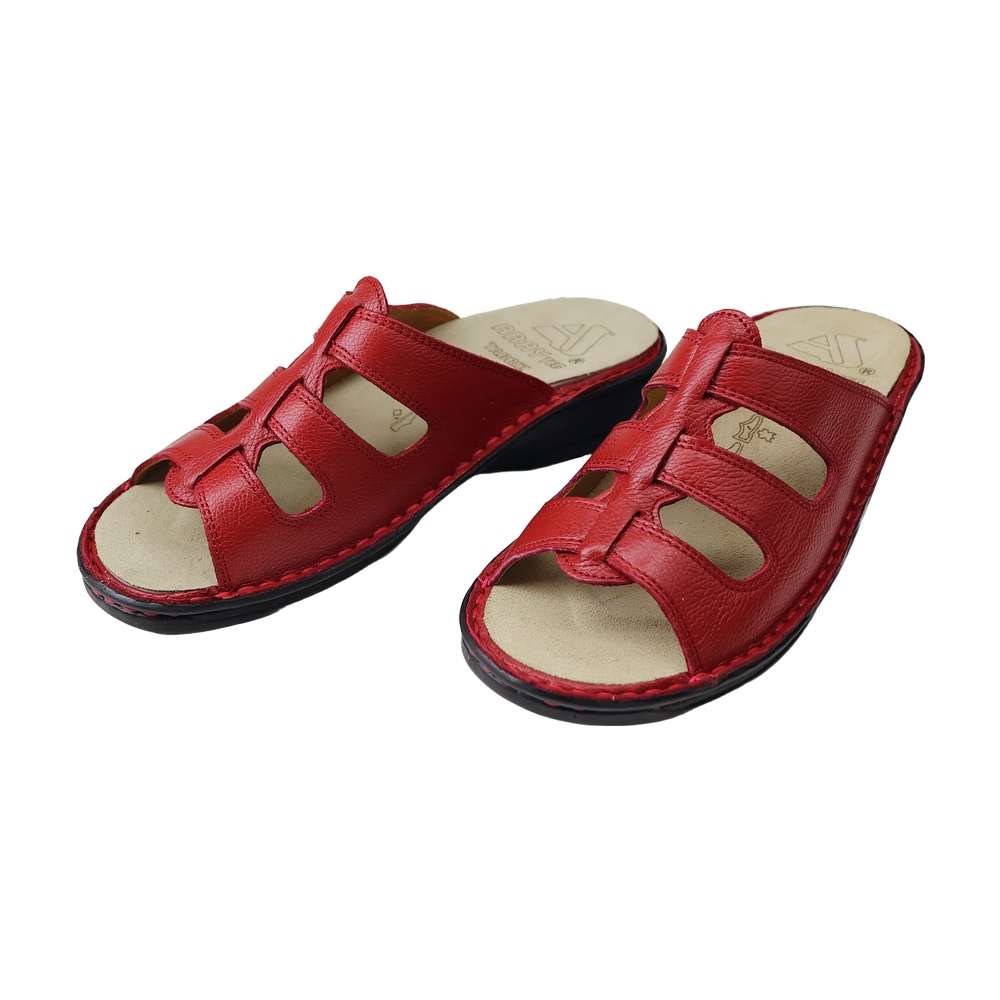 خرید آنلاین دمپایی چرم طبیعی زنانه آرای مدل سویل کد 04