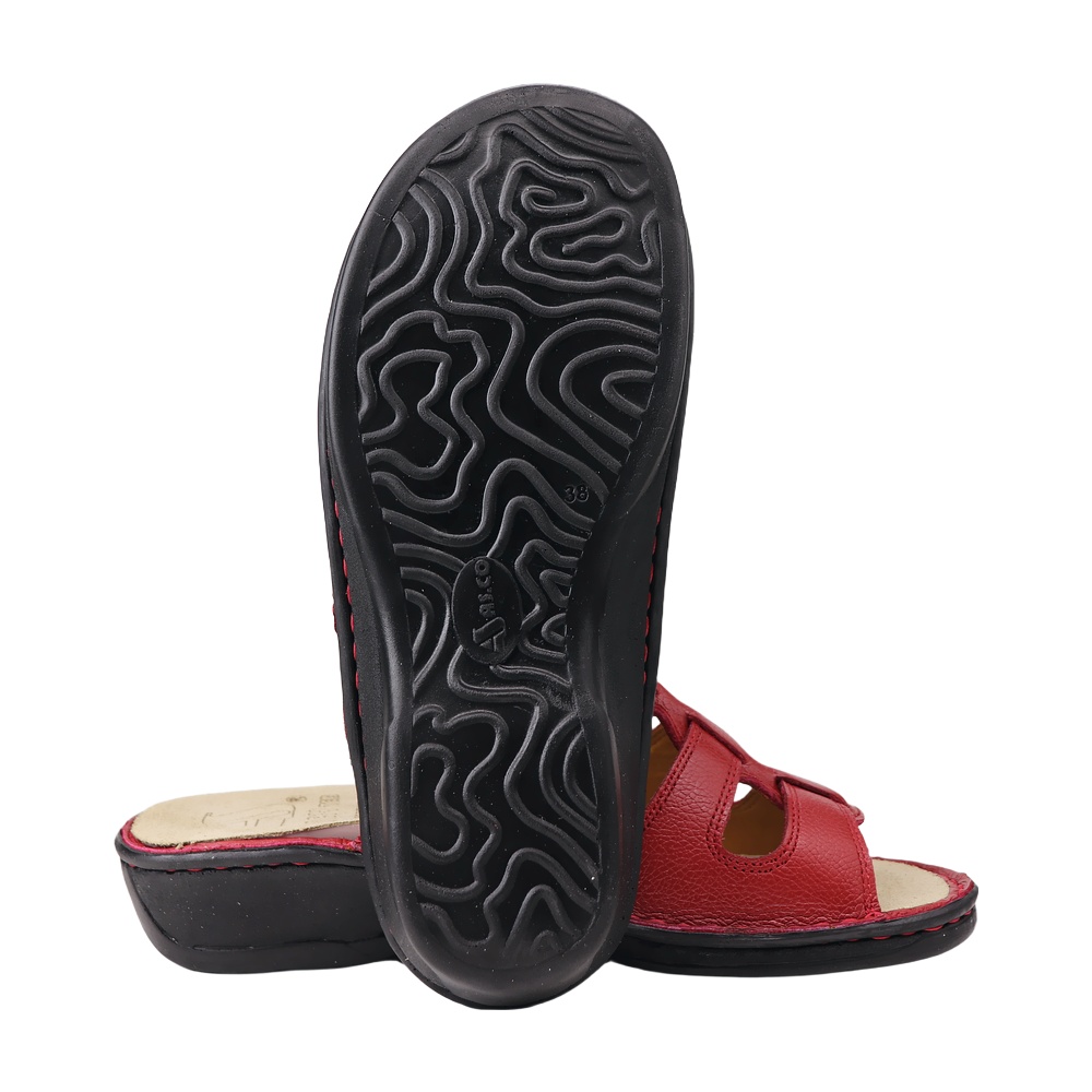 خرید آنلاین دمپایی چرم طبیعی زنانه آرای مدل سویل کد 04