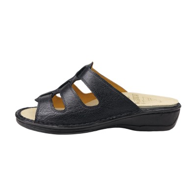 خرید آنلاین دمپایی چرم طبیعی زنانه آرای مدل سویل کد 01