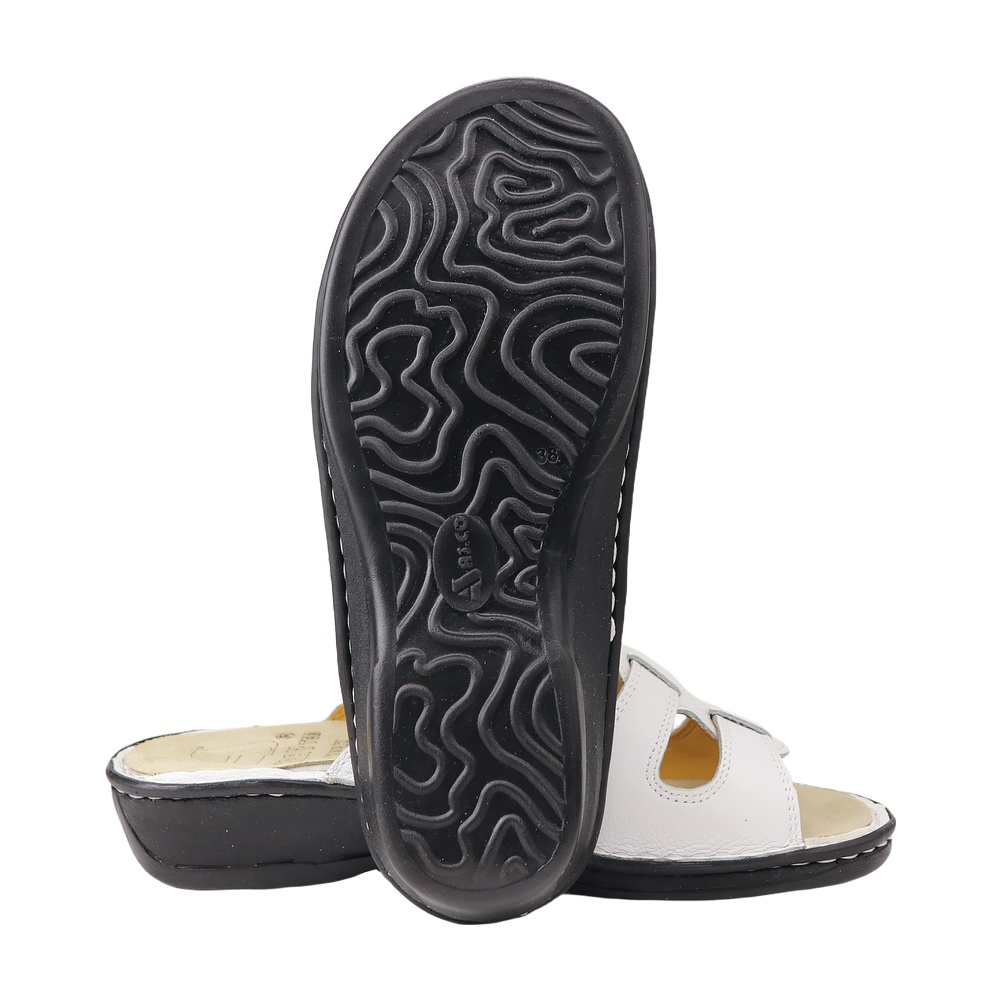 خرید آنلاین دمپایی چرم طبیعی زنانه آرای مدل سویل کد 18