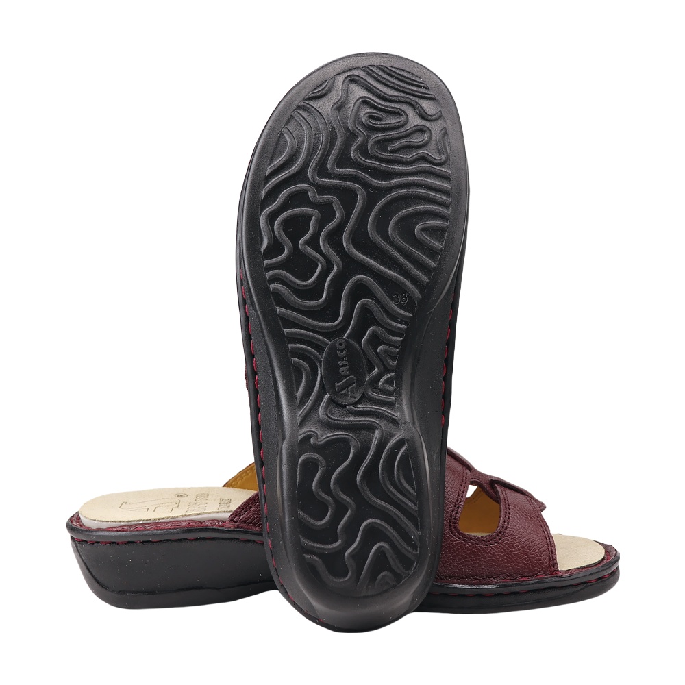 خرید آنلاین دمپایی چرم طبیعی زنانه آرای مدل سویل کد 14