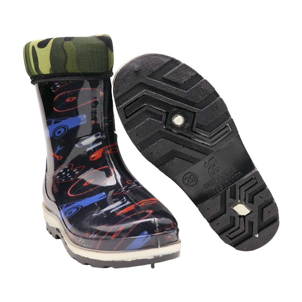 خرید آنلاین چکمه بچگانه سپنتا مدل ماشینی خزدار کد 02