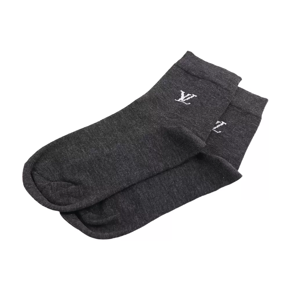 خرید آنلاین جوراب نخی مردانه نیم ساق سونا مدل LV کد 75