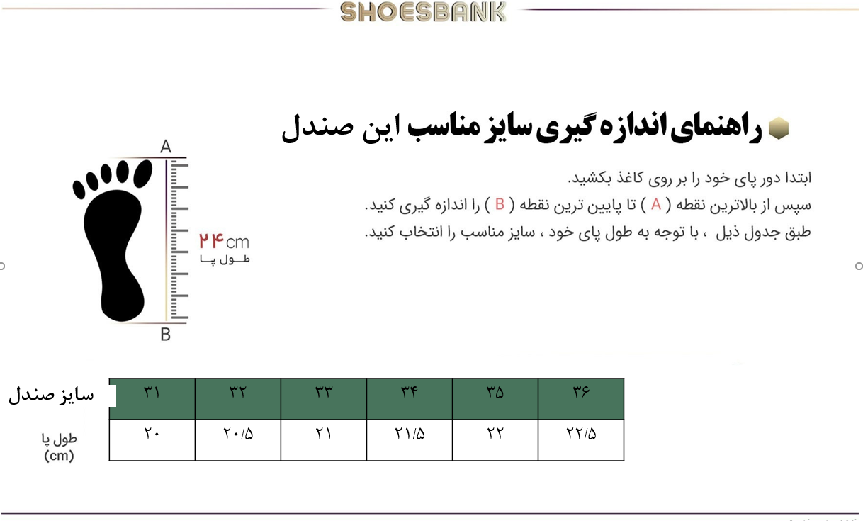 راهنمای سایز